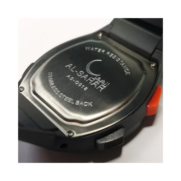 AL-SAHAR Qibla Azan Watch Grey-White Colour - Image 2
