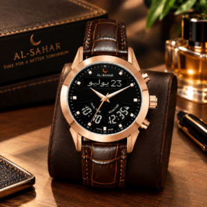 AL-SAHAR Azan Luxury Watch Model AS-P012RBL