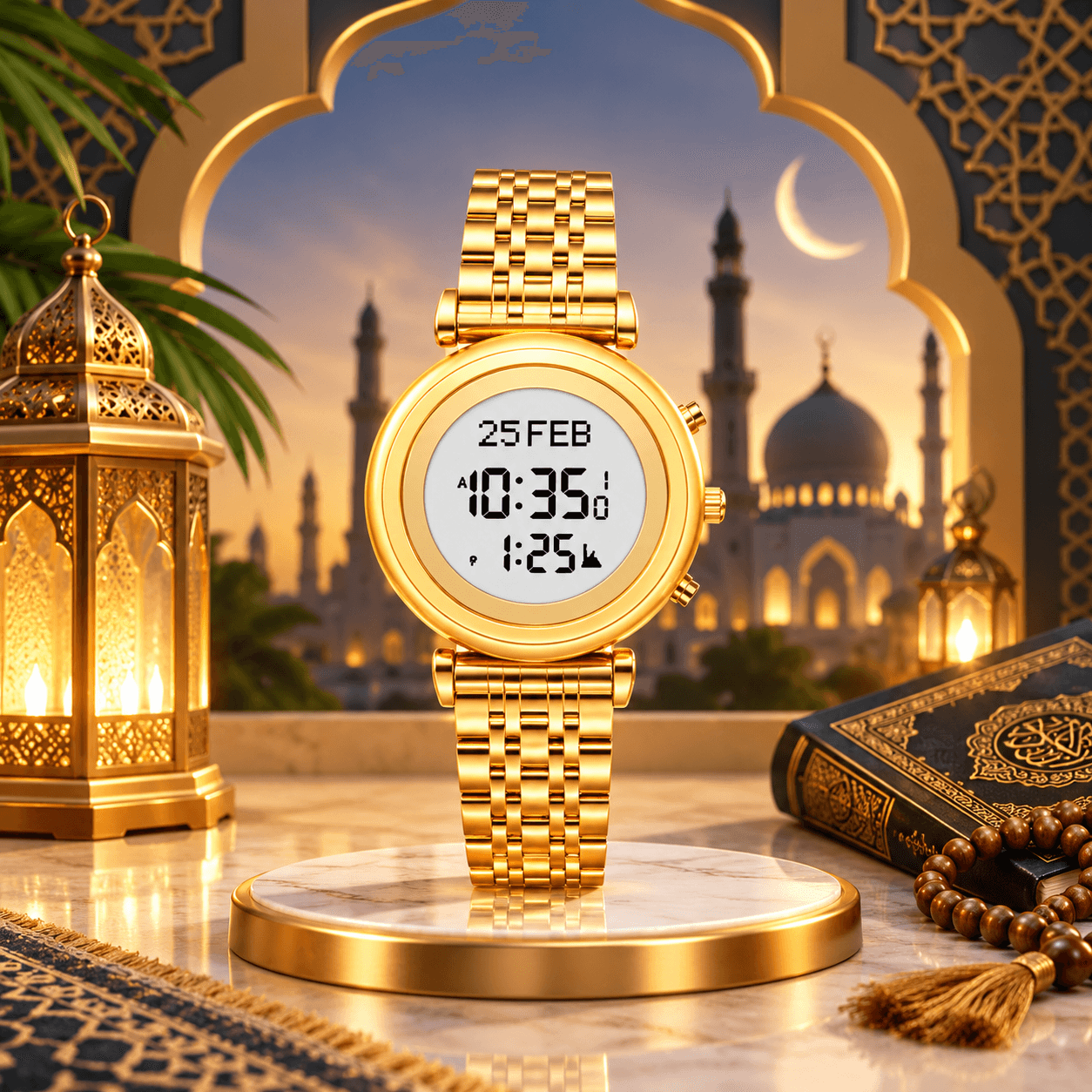 Al-Sahar Ladies Gold Watch